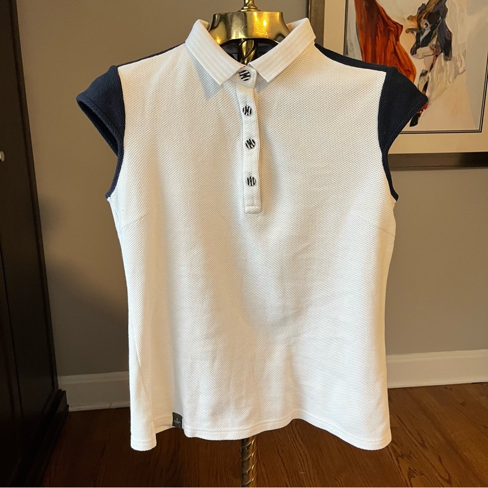 LANVIN sport collared top golf tennis size small